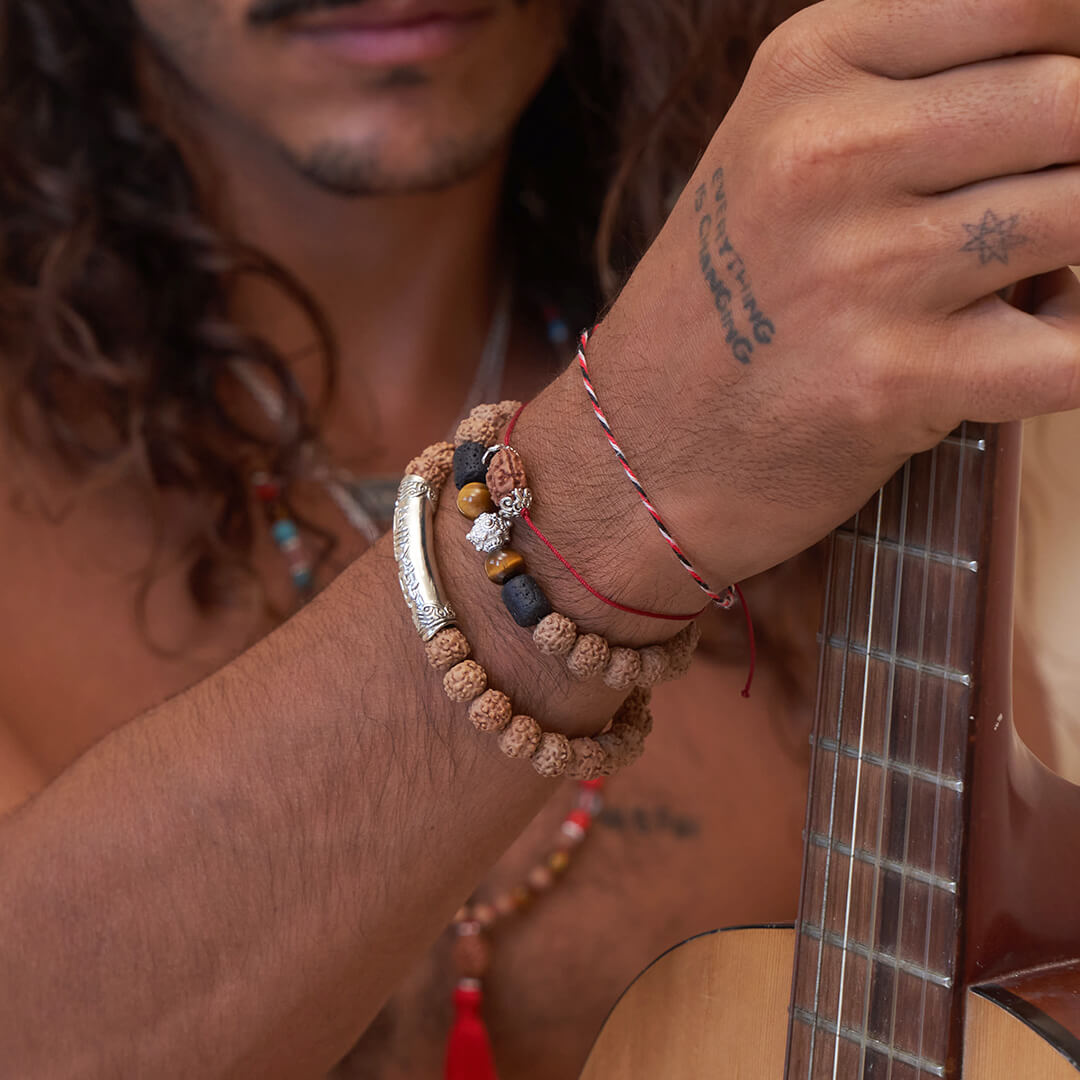 Peace of Mind Healing Mantra Bracelet (silver) 4