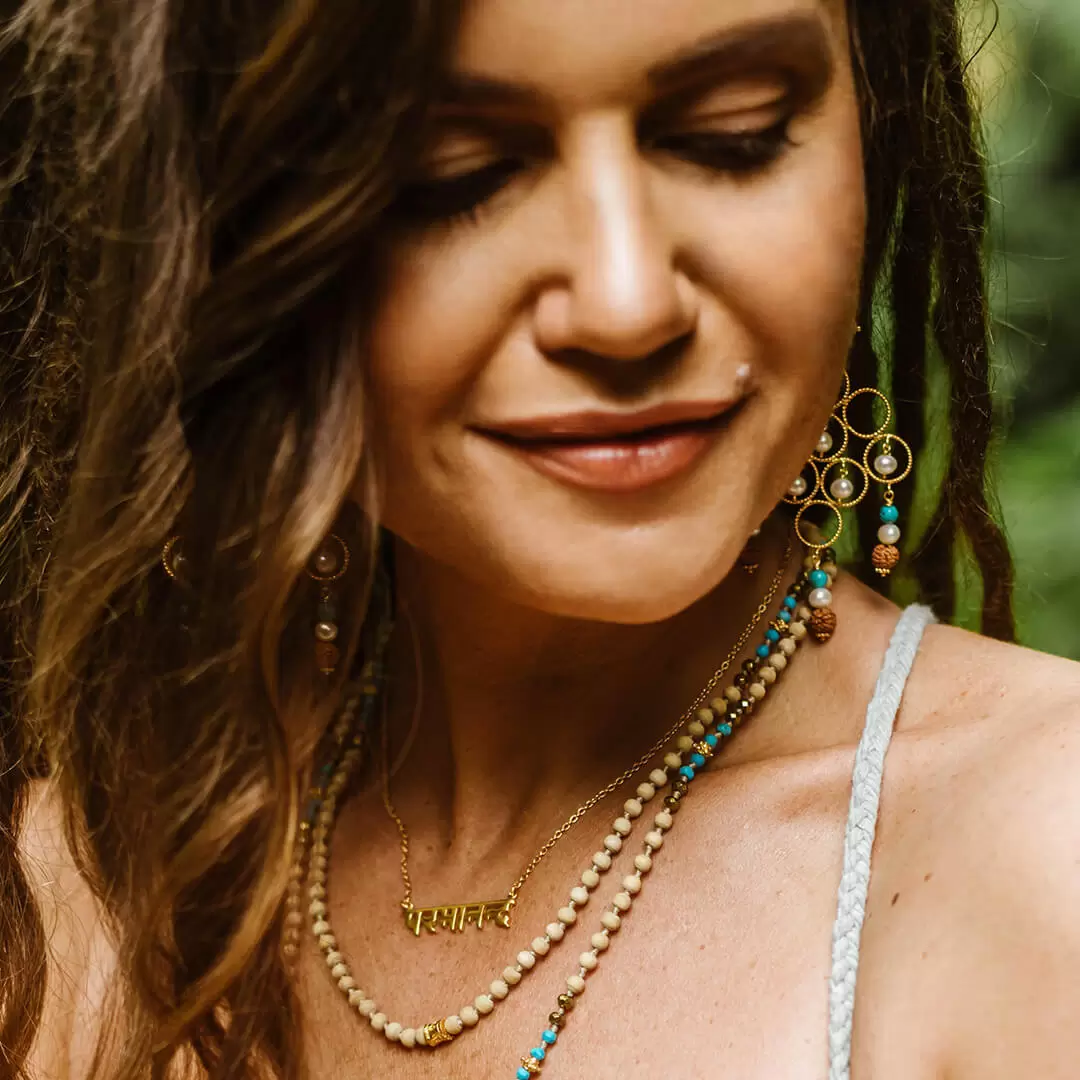 Supreme Bliss Sanskrit Necklace gold 3