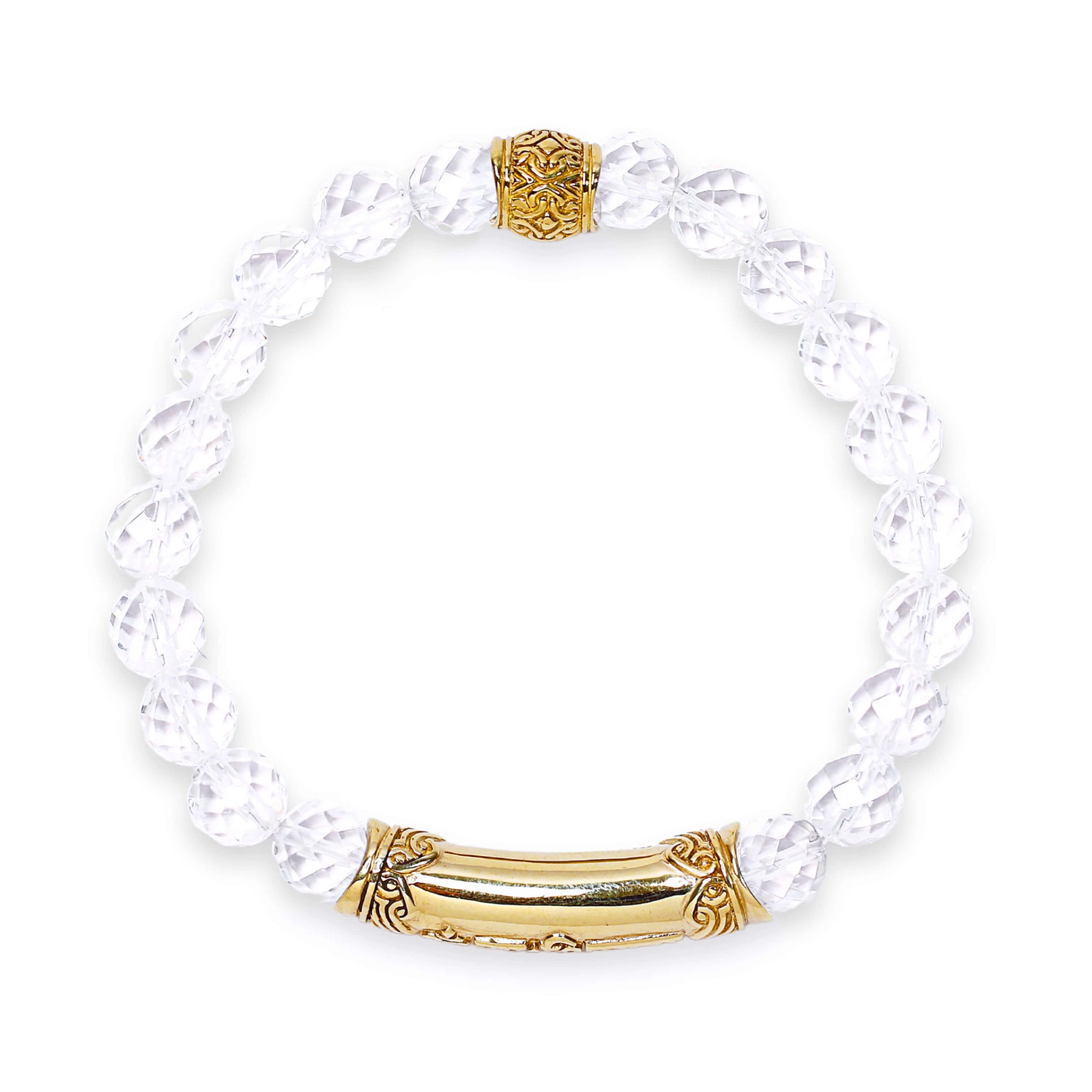 crystal bracelet gold top