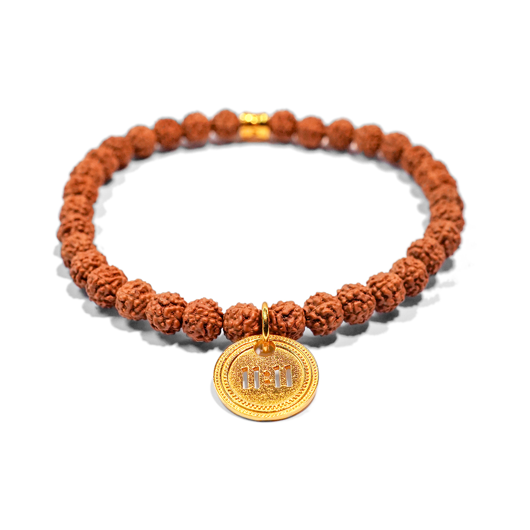 11 11 rudraksha gold