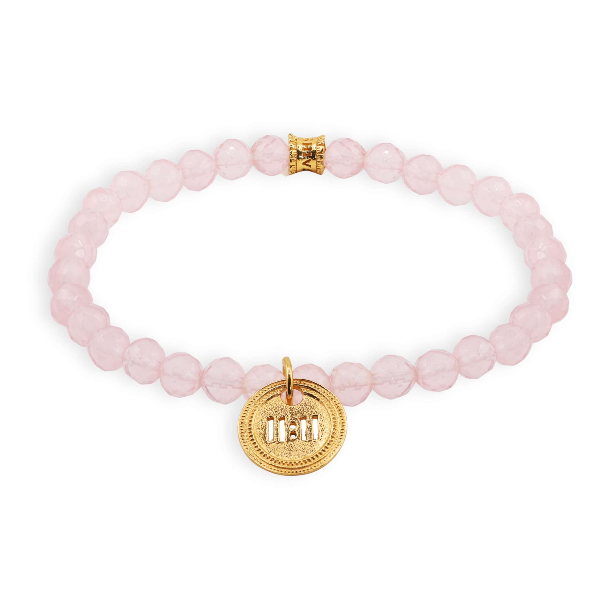 1111 Bracelet – Rose Quartz (gold) 1