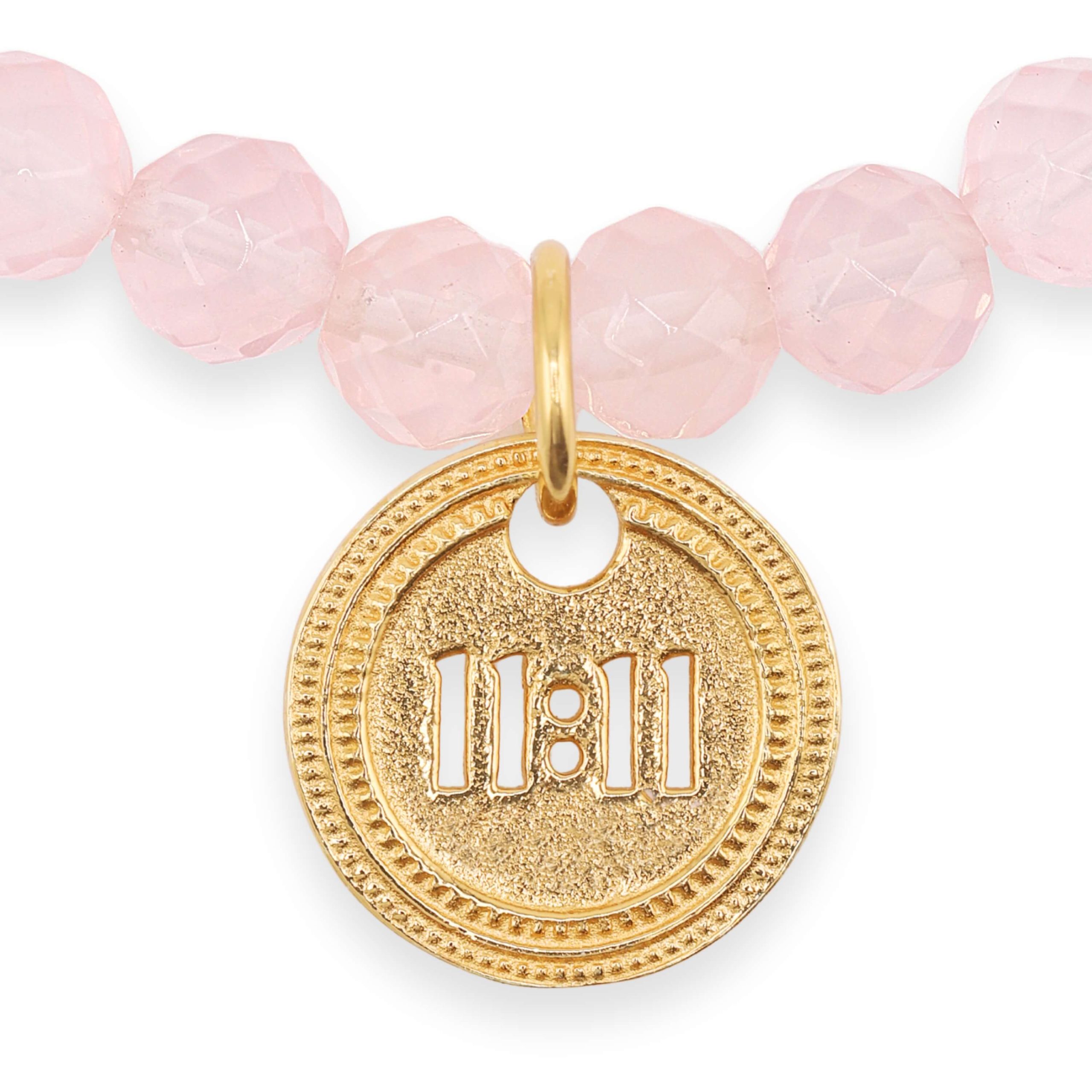 1111 Bracelet – Rose Quartz (gold) 3