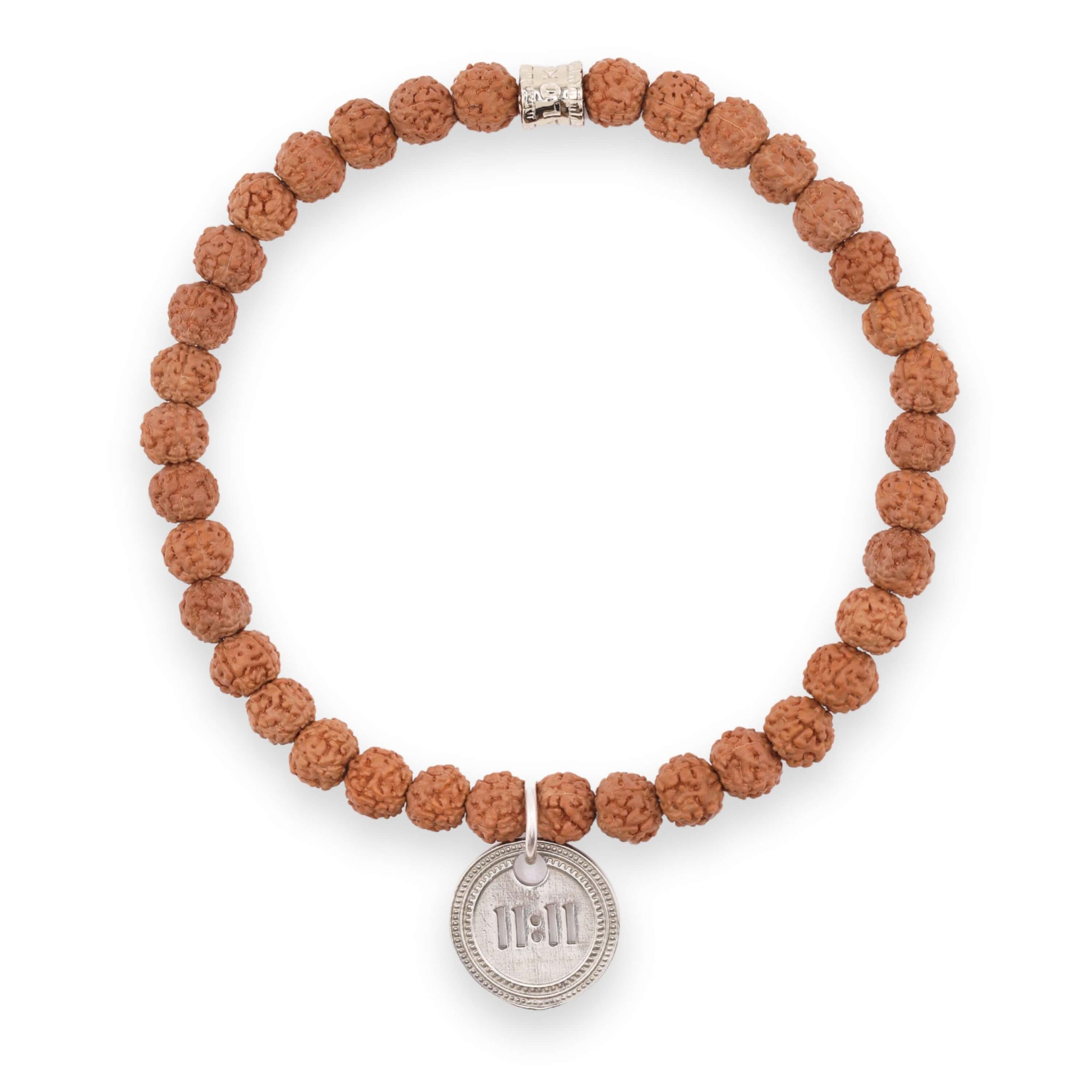1111 Bracelet – Rudraksha (silver) 1