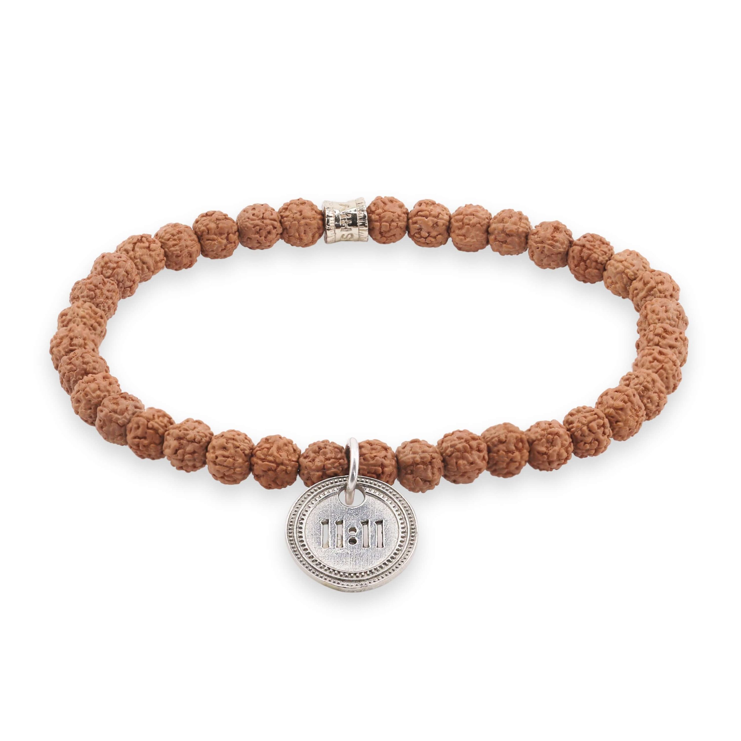 1111 Bracelet – Rudraksha (silver) 2
