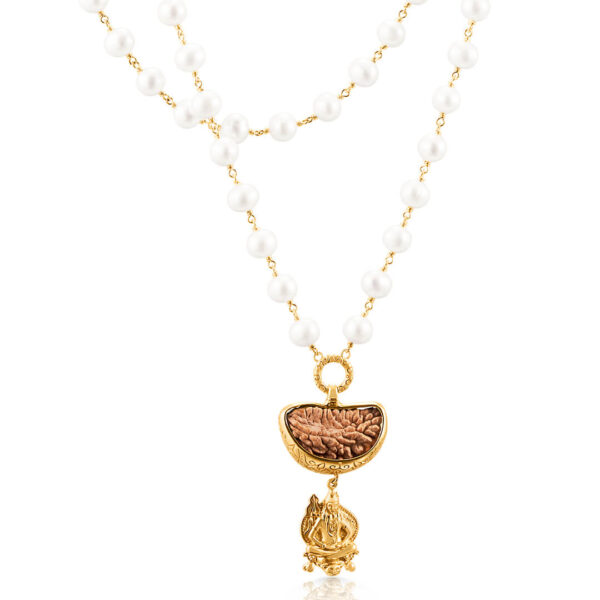 Shiva 1 Mukhi Pearl Mala (gold) 1