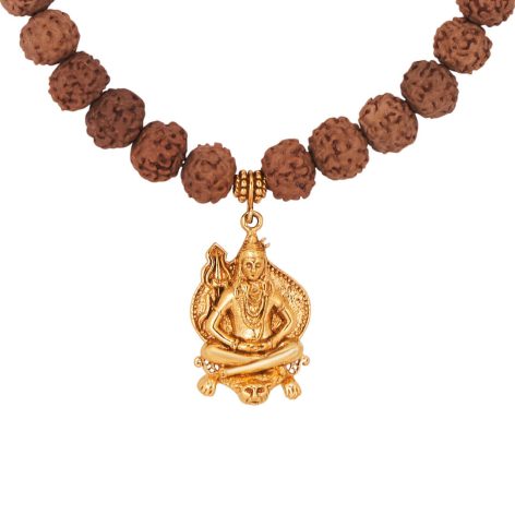 Mahadeva Shiva Pendant Rudraksha Bracelet