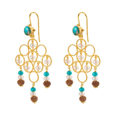 Neela Goddess Pearl Earrings