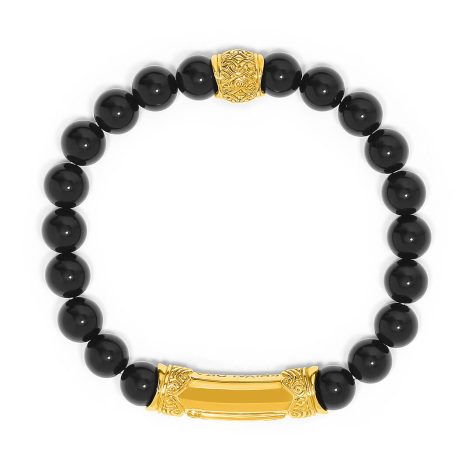 Onyx Mantra Bracelet 'Authentic'