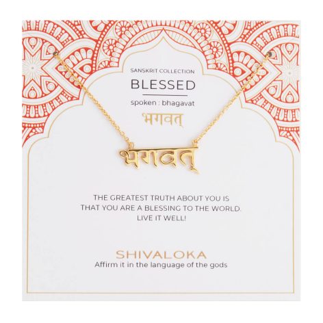 Blessed Sanskrit Mantra Necklace