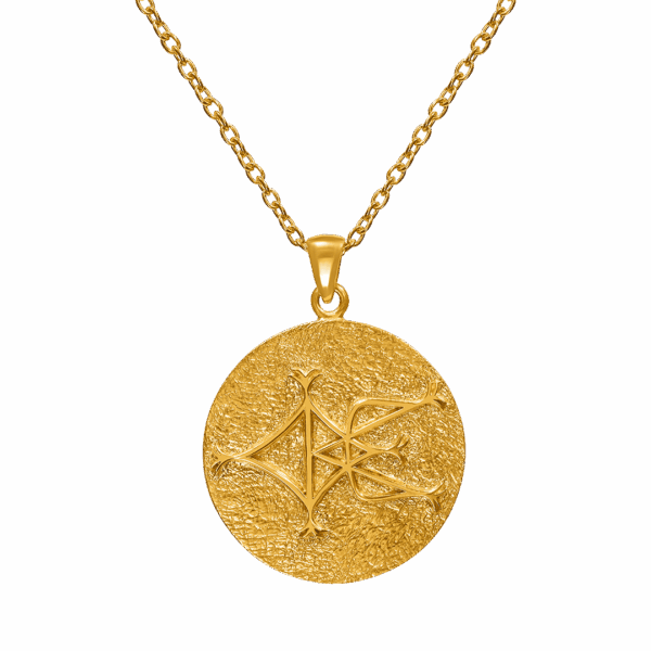 Shiva Third Eya necklace gold 1
