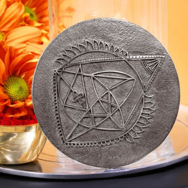 Ganesh Yantra Medallion silver 4