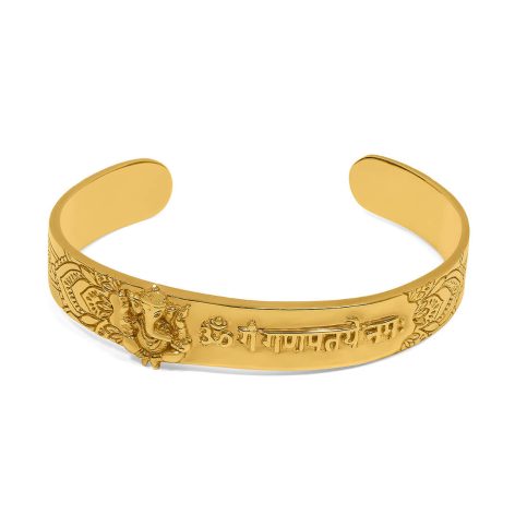 Ganesh Mantra Bracelet Cuff Vighnaharta