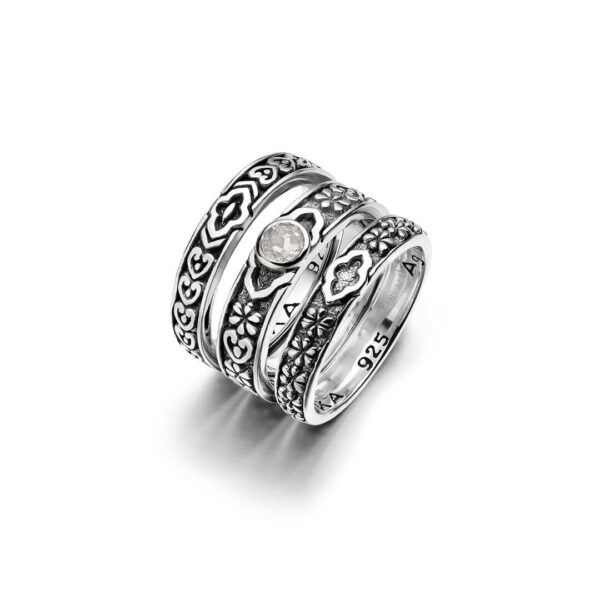 Ajna White Topaz silver