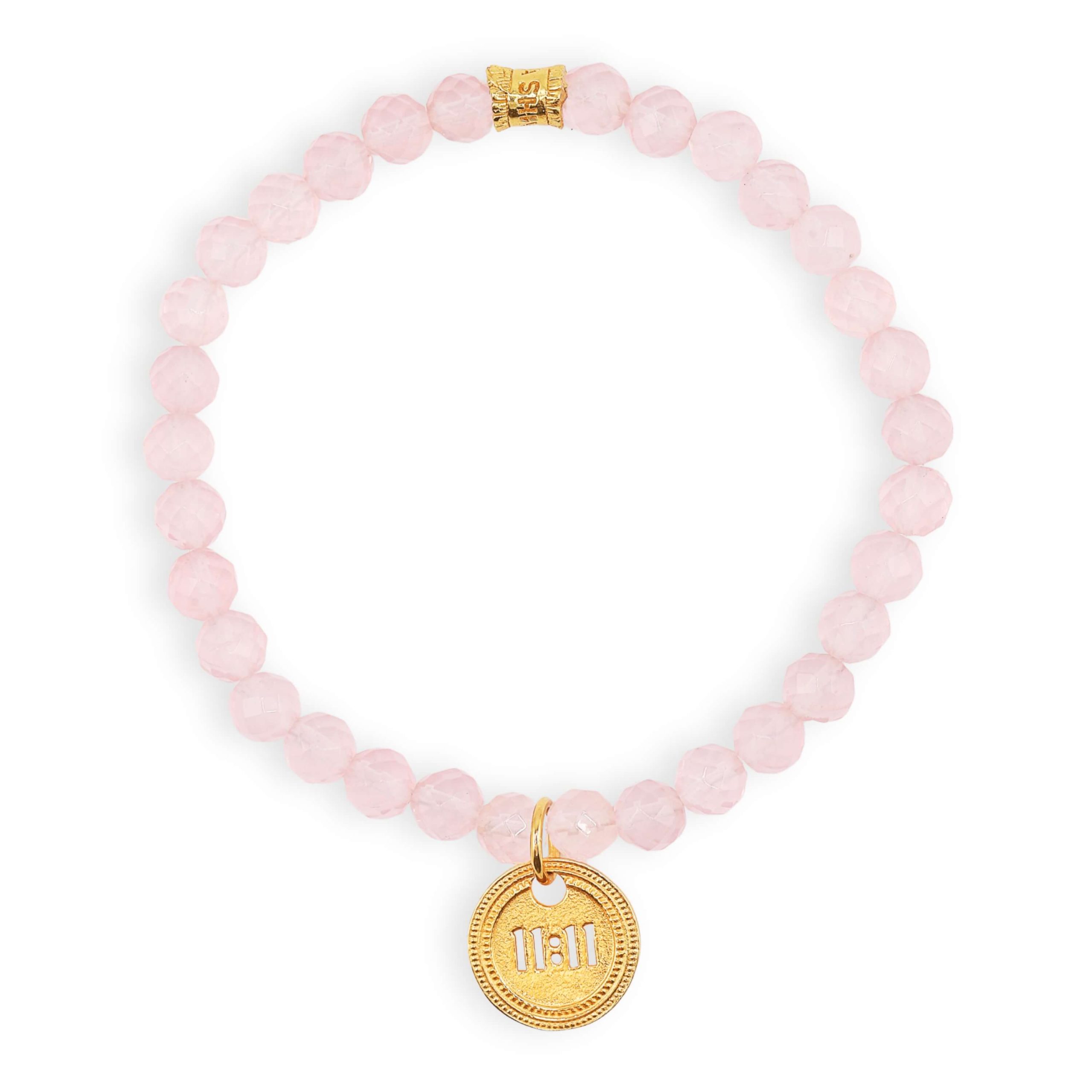1111 Bracelet – Rose Quartz (gold) 2