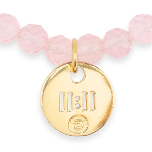 1111 Bracelet – Rose Quartz (gold) 4
