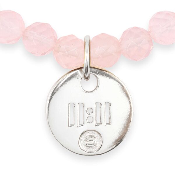 1111 Bracelet – Rose Quartz (silver) 4