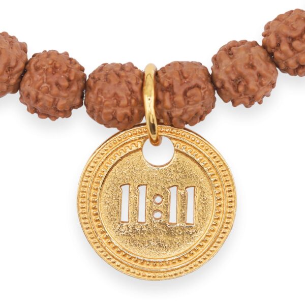 1111 Bracelet – Rudraksha (gold) 3